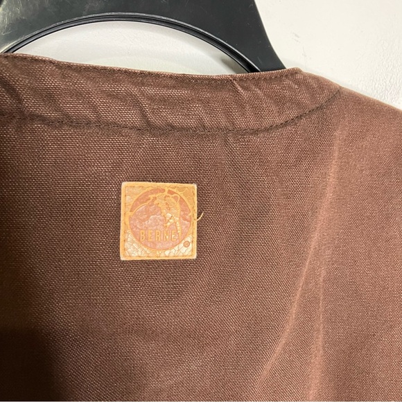 Berne high country vest Sherpa lined v-neck duck vest men’s size XL work wear - Picture 9 of 10